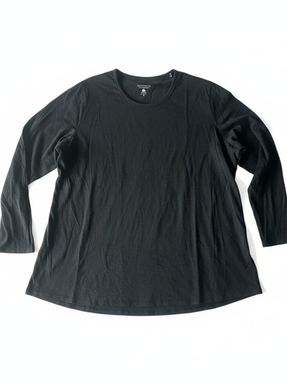 Segments 100% Merino Wool Black Long Sleeve Top 3X